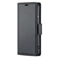 Etui do Realme 14 Pro+ 5G, ERBORD Glossy Litchi, portfel z klapką, czarne
