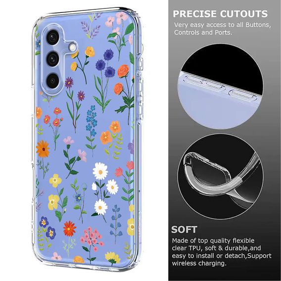 Etui do Samsung Galaxy S25 FE – kwiaty, wielokolorowe