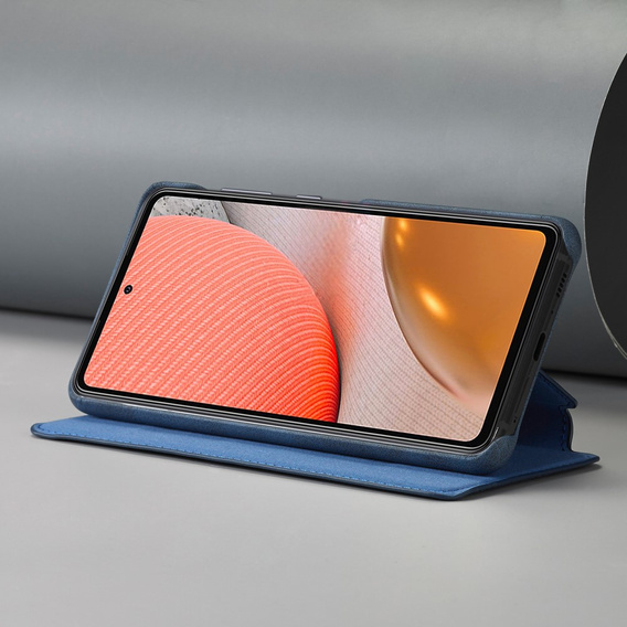 Etui z klapką do Samsung Galaxy A52 5G / 4G, LC.IMEEKE, niebieskie