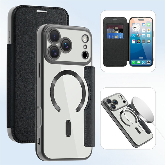Etui z klapką RFID Wallet MagSafe z ochroną aparatu do iPhone 17 Pro Max
