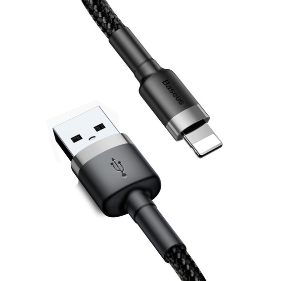 Baseus Cafule kabel USB-A do Lightning 3 m 1,5A - szaro-czarny