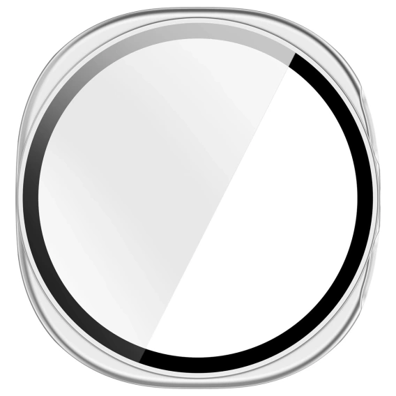 2w1 Etui + Szkło Hartowane do Samsung Galaxy Watch 8 44mm, Srebrne