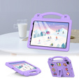 Etui do iPad 11" 2025 A16 (11 gen.) / iPad 10.9" 2022 (10 gen.), Cute Patterns, z podstawką, Fioletowe