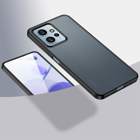 Etui do Xiaomi Redmi Note 12 4G, Fusion Hybrid, przezroczyste / czarne