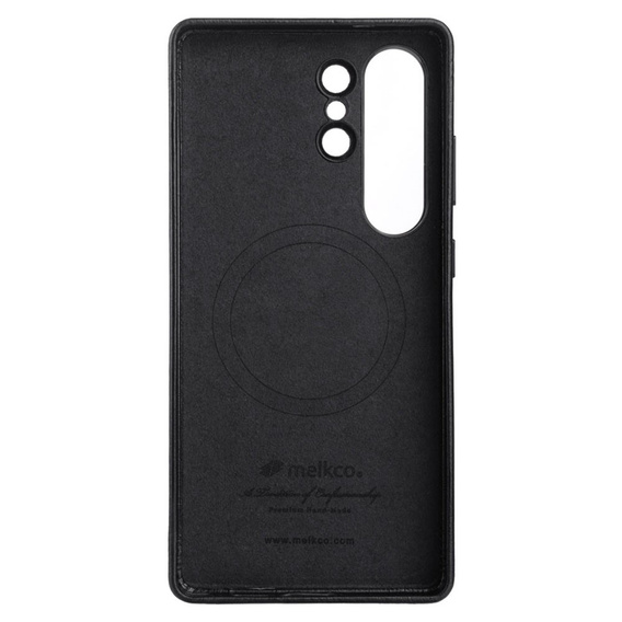 Etui do Samsung Galaxy S25 Ultra – Melkco MagSafe, skóra naturalna, czarne