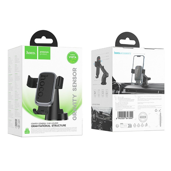 Uchwyt na telefon do samochodu grawitacyjny Hoco H81 do deski