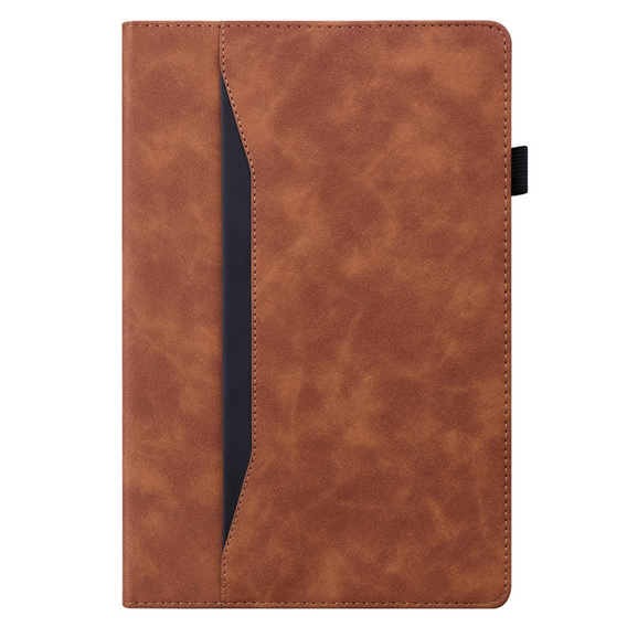 Etui do iPad 11" 2025 A16 (11 gen.) / iPad 10.9" 2022 (10 gen.), Classic, z miejscem na rysik, brązowe