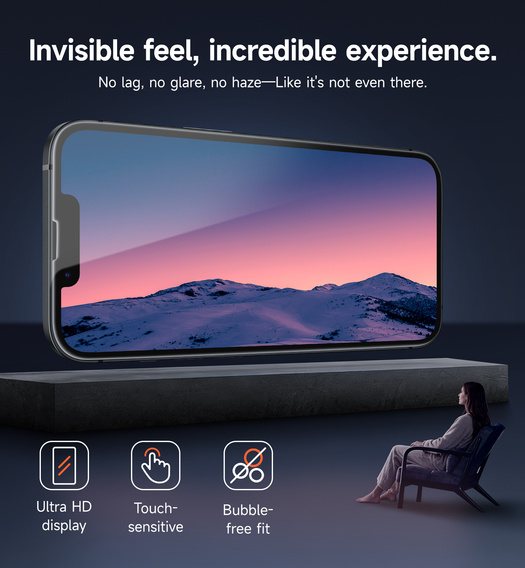 2x Szkło hartowane SURITCH do iPhone 16e / 14 / 13 Pro