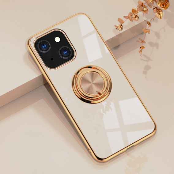 Etui do iPhone 13 mini, Electro Ring, jasnoróżowe