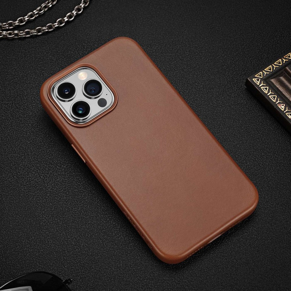 Etui do iPhone 14 Pro Max, Dux Ducis Max Naples, brązowe