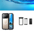 Etui do iPhone 17 Pro, Wodoodporne IP68, SHELLBOX MagSafe, czarne