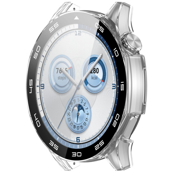 2w1 Etui + Szkło Hartowane do Huawei Watch GT 5 46mm, Przezroczyste