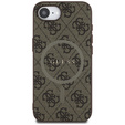 Etui GUESS do iPhone 16E, 4G Ring Classic Logo, brązowe