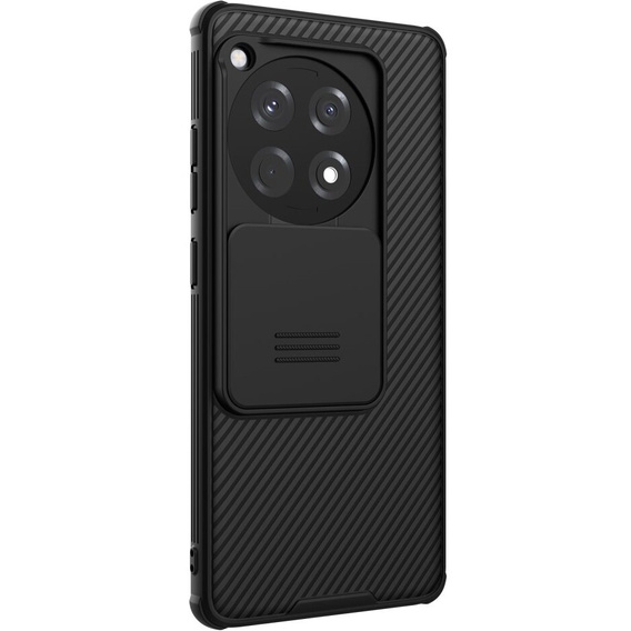 Etui do OnePlus 12R, pancerne Nillkin, CamShield Pro, czarne