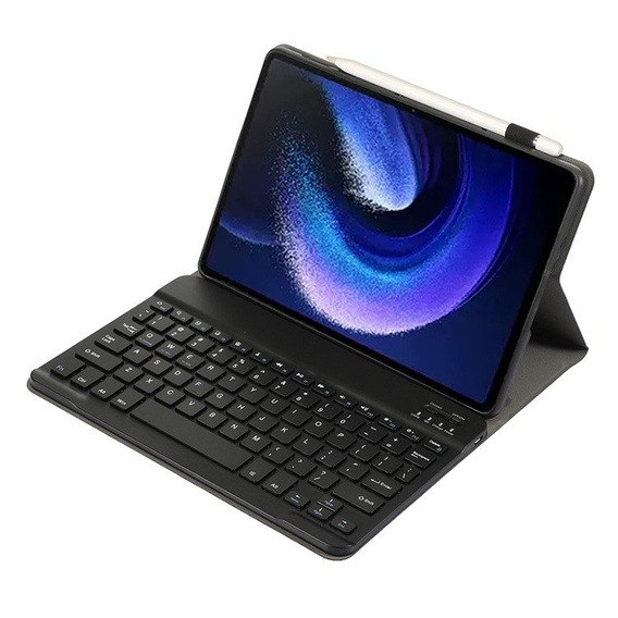 Etui z klawiaturą bluetooth do Xiaomi Pad 6/6 Pro, Czarne