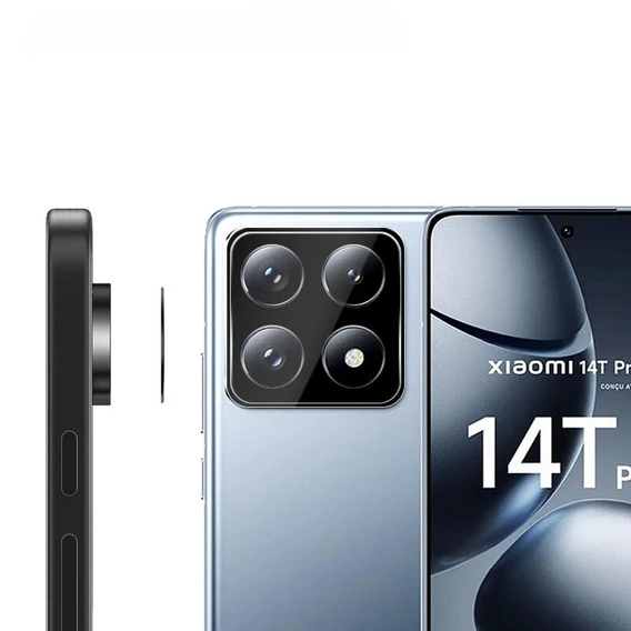 Szkło hartowane na aparat do Xiaomi 14T Pro, czarne