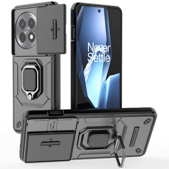 Etui do OnePlus 13R, KickStand Camera Lens, czarne
