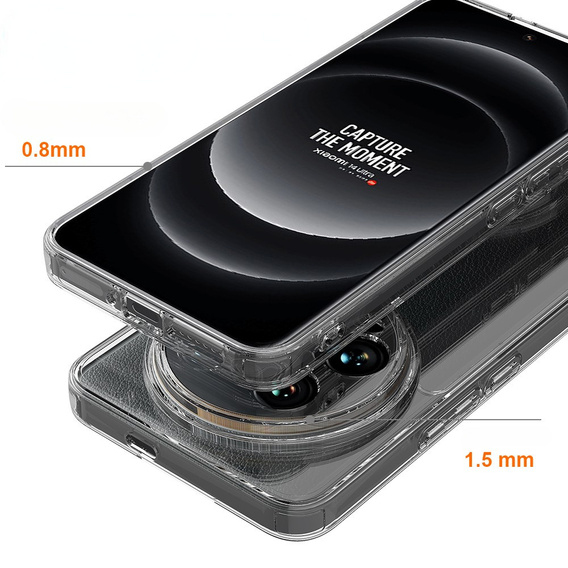 Etui do Xiaomi 14 Ultra, Fusion Hybrid, przezroczyste