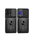 Etui pancerne do Motorola Edge 30 Fusion 5G, Camera Slide Card Slot, czarne