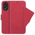 Etui z klapką do Oppo A38 4G / Oppo A18 4G, Card Slot, czerwone