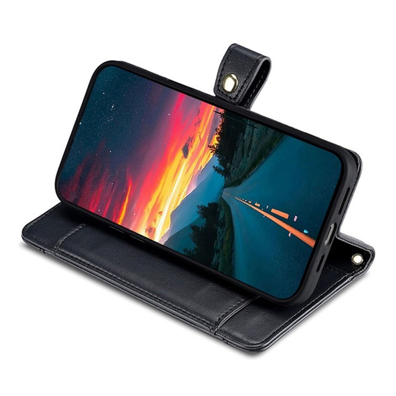 Etui z klapką i kieszenią na suwak do iPhone 17