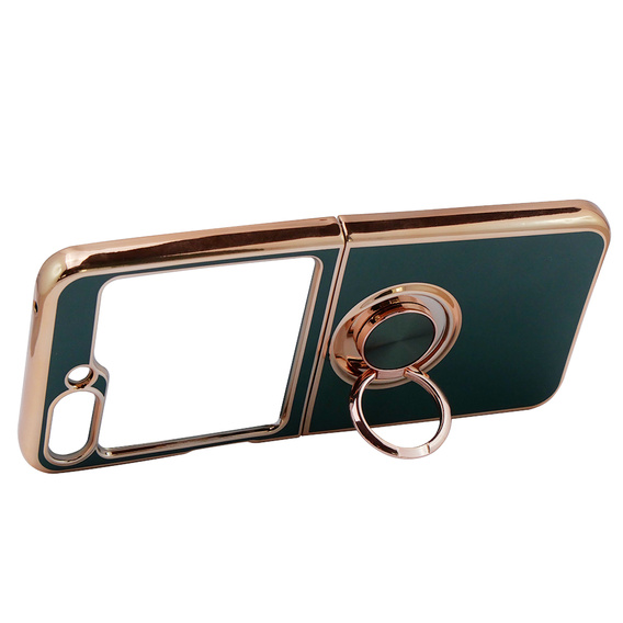 Etui do Samsung Galaxy Z Flip 5 5G, Electro Ring, zielone