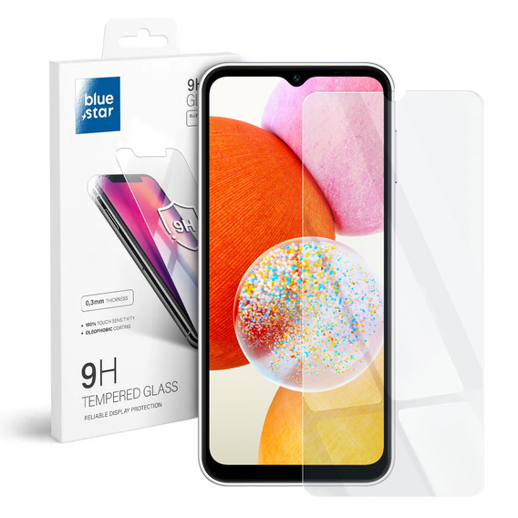 Zestaw Etui do Samsung Galaxy A14 4G/5G, pancerne z ringiem, czarne + szkło