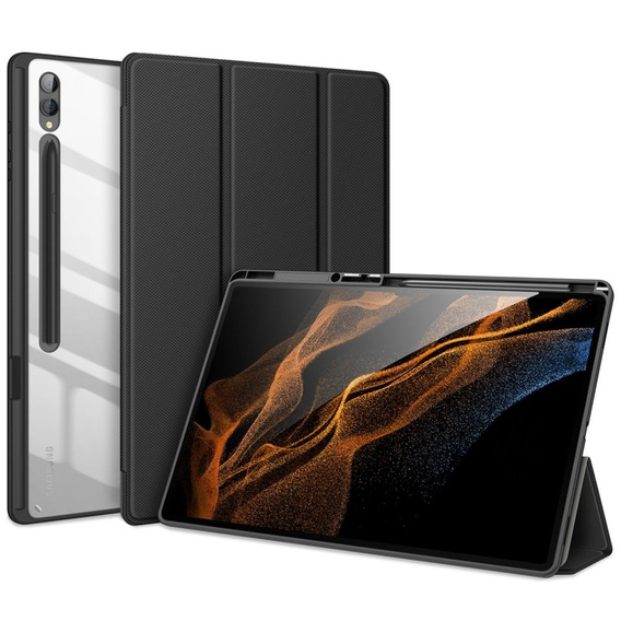 Etui Dux Ducis do Samsung Galaxy Tab S9 Ultra z miejscem na rysik, czarne