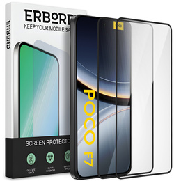 2x Szkło Hartowane ERBORD 3D do Xiaomi Poco F7 5G – ochrona całego ekranu