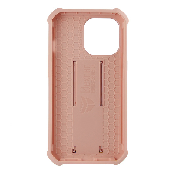 Etui pancerne do iPhone 13 Pro, Dexnor Full Body, różowe rose gold