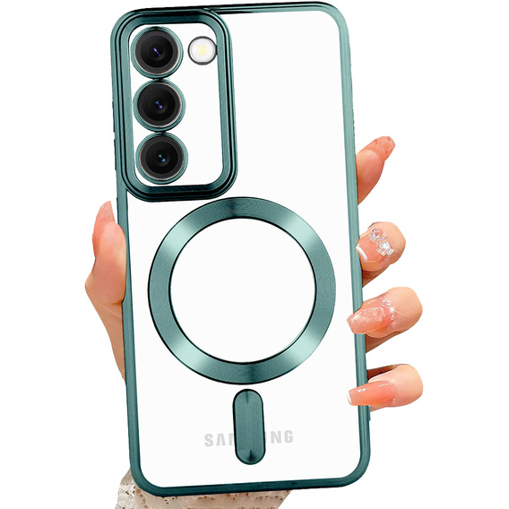 Etui do Samsung Galaxy S23, Electro MagSafe, zielone + Szkło na ekran