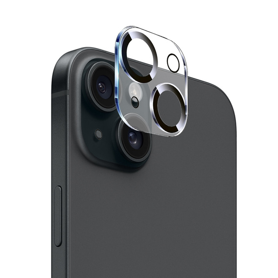 2x Szkło hartowane na aparat ERBORD do iPhone 15 / 15 Plus, przezroczyste