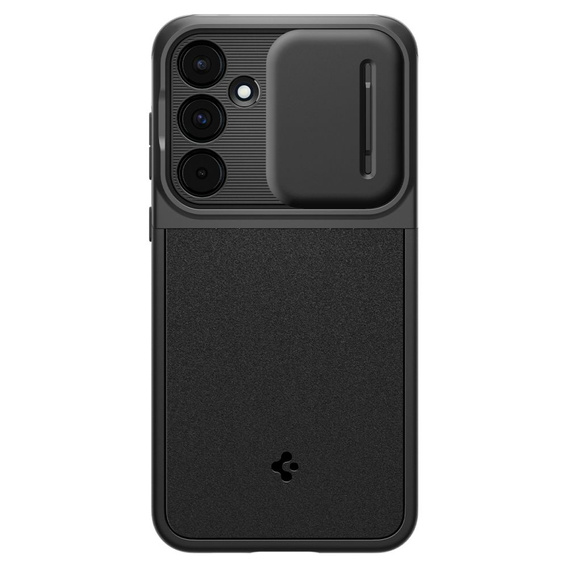Etui Spigen do Samsung Galaxy A55 5G, Optik Armor, Czarne + Szkło