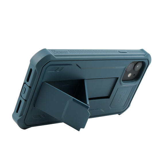Etui pancerne do iPhone 11, Dexnor Full Body, granatowe