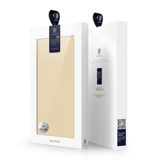 Etui Dux Ducis do Samsung Galaxy A14 4G/5G, Skinpro, złote