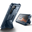 Etui pancerne do Samsung Galaxy S23 Plus, Dexnor Full Body (Two Frames), granatowe