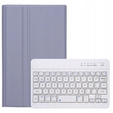 Etui z klawiaturą do Samsung Galaxy Tab S10 Lite / S10 FE / S9 FE, Leather Pen Slot, fioletowe