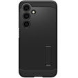 Etui Spigen do Samsung Galaxy S24, Tough Armor, Czarne + Szkło