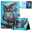 Etui do iPad 11" 2025 A16 (11 gen.) / iPad 10.9" 2022 (10 gen.), z klapką, owl
