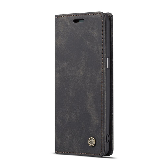 Etui CASEME do Samsung Galaxy S8, Leather Wallet Case, czarne