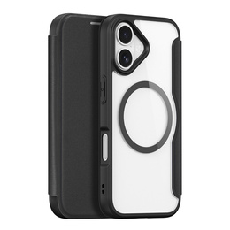 Etui Dux Ducis do iPhone 17, Skin X Pro,  z klapką, do MagSafe, czarne