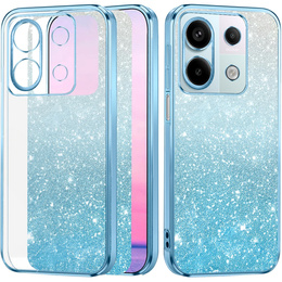 Etui do Xiaomi Redmi Note 13 5G, Glitter Case CamShield, niebieskie