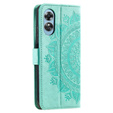 Etui z klapką do Oppo A17, Mandala, zielone