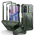 Etui pancerne do Samsung Galaxy A15, Dexnor Full Body (Two Frames), zielone
