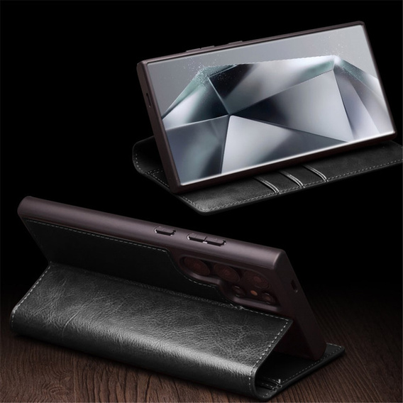 Etui QIALINO Leather Wallet z klapką do Samsung Galaxy S24 Ultra