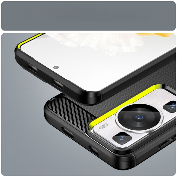 Etui do Huawei P60 / P60 Pro, Karbon, czarne
