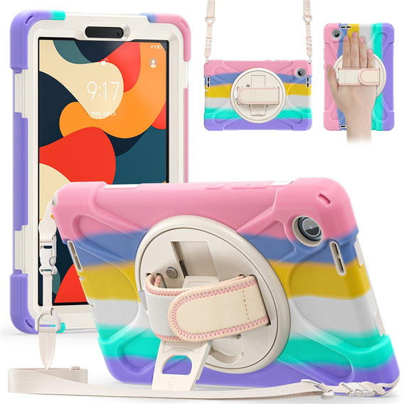 Pancerne etui z podstawką i paskiem na ramię do Lenovo Tab One