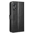 Etui z klapką do Oppo A17, Crazy Horse Wallet, czarne