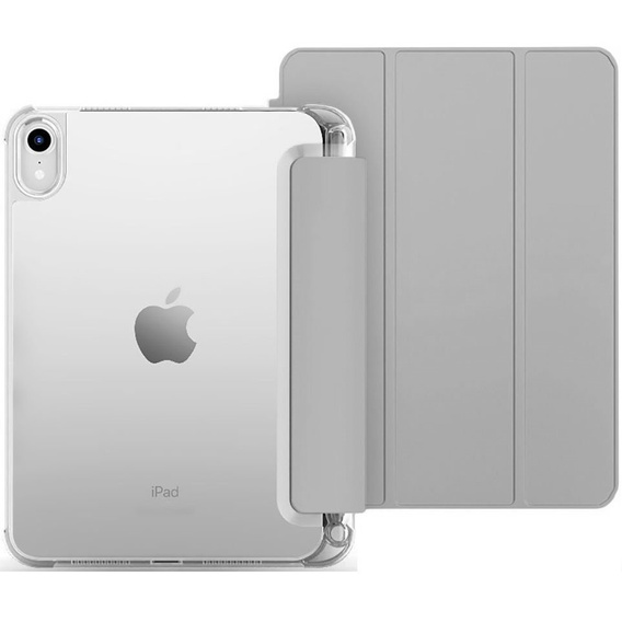 Etui do iPad 11" 2025 A16 (11 gen.) / iPad 10.9" 2022 (10 gen.), Pencil Hybrid, z miejscem na rysik, szare