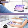 Etui do iPad Air 11" 2025/2024 (7/6 gen.), Smartcase Hybrid, z miejscem na rysik, Marble fioletowe